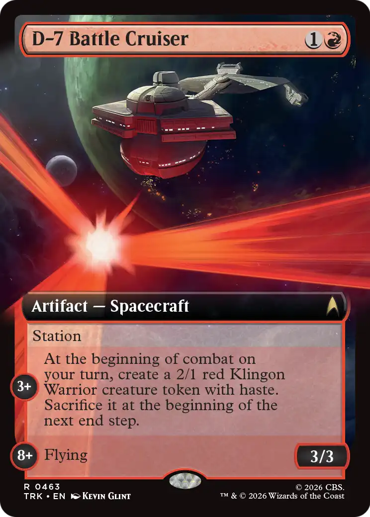 D-7 Battle Cruiser (0463) (Extended Art) (TRK)