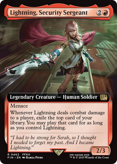 Lightning, Security Sergeant (0462) (Extended Art) - Foil