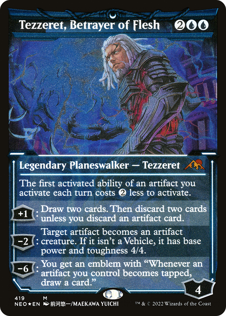 Tezzeret, Betrayer of Flesh (419) (Showcase) - Foil Etched