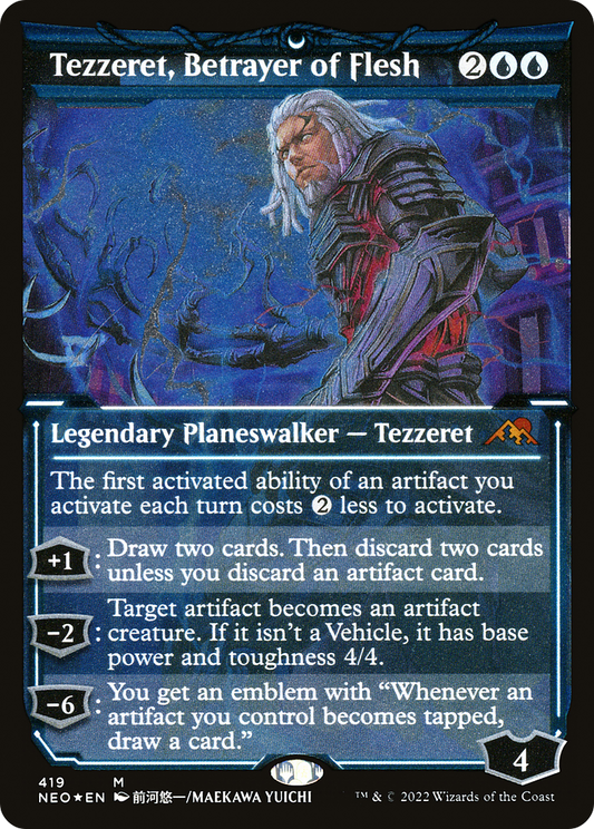 Tezzeret, Betrayer of Flesh (419) (Showcase) - Foil Etched