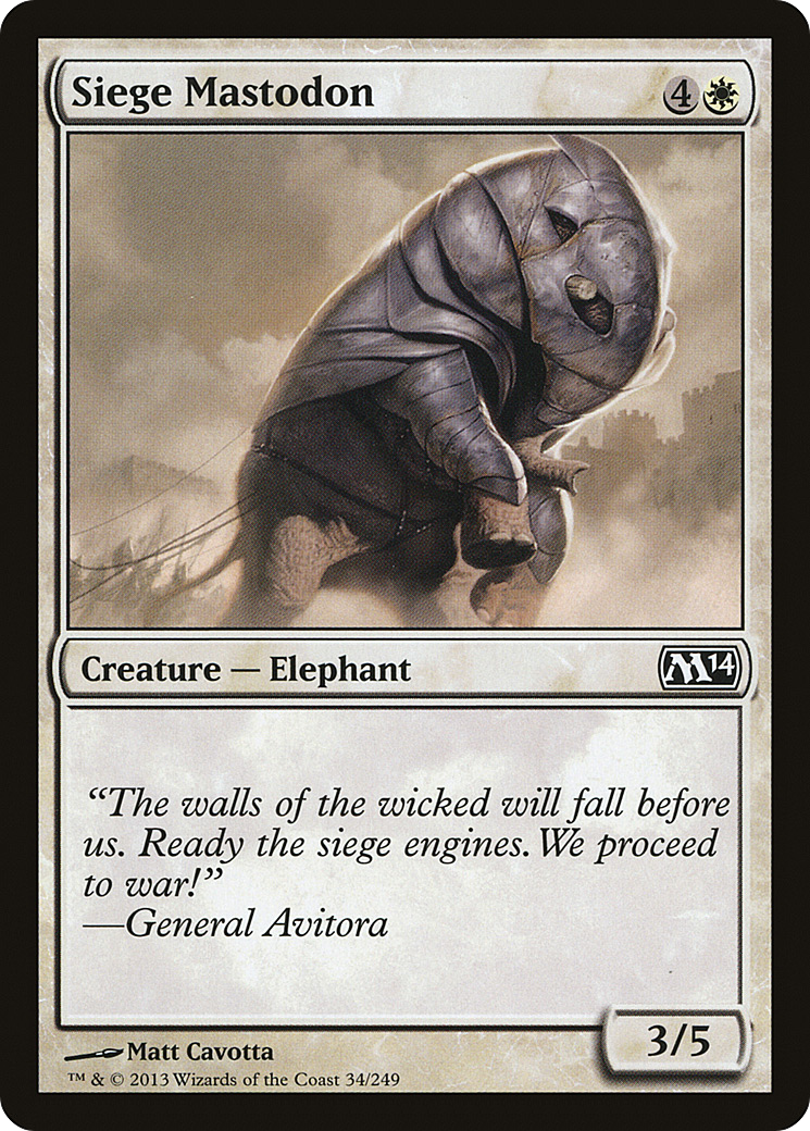 Siege Mastodon - Foil
