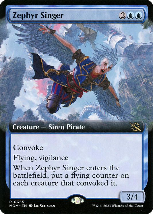 Zephyr Singer (0355) (Extended Art) - Foil
