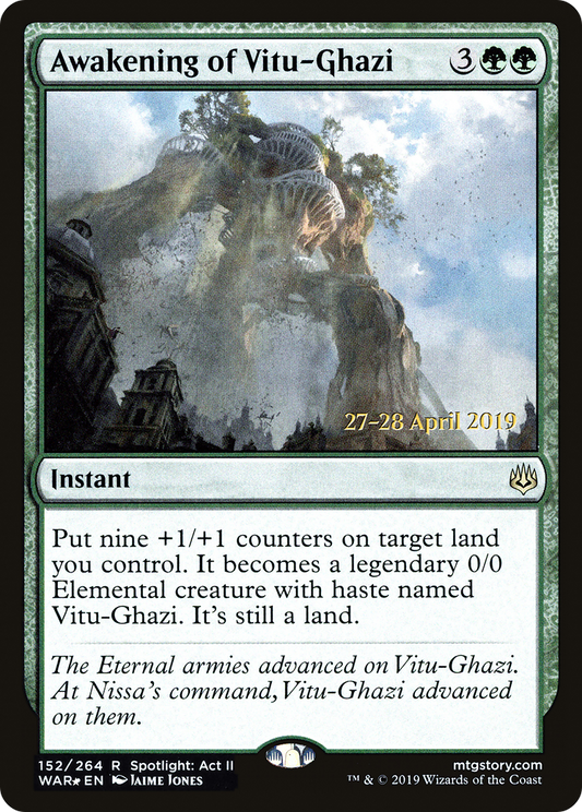 Awakening of Vitu-Ghazi (152) (Prerelease) - Foil