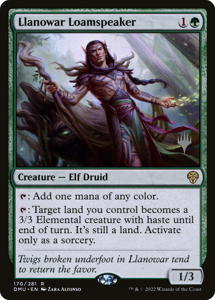 Llanowar Loamspeaker (170) (Promo Pack) - Foil