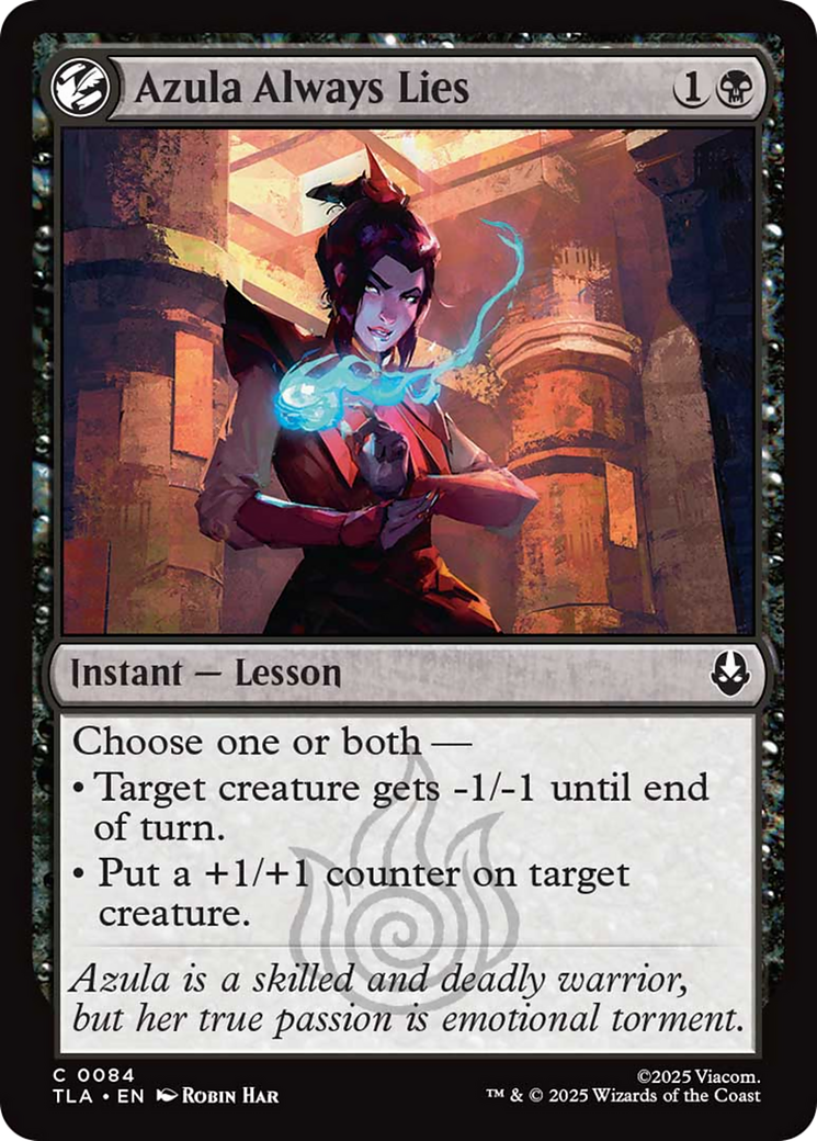 Azula Always Lies - Foil tla