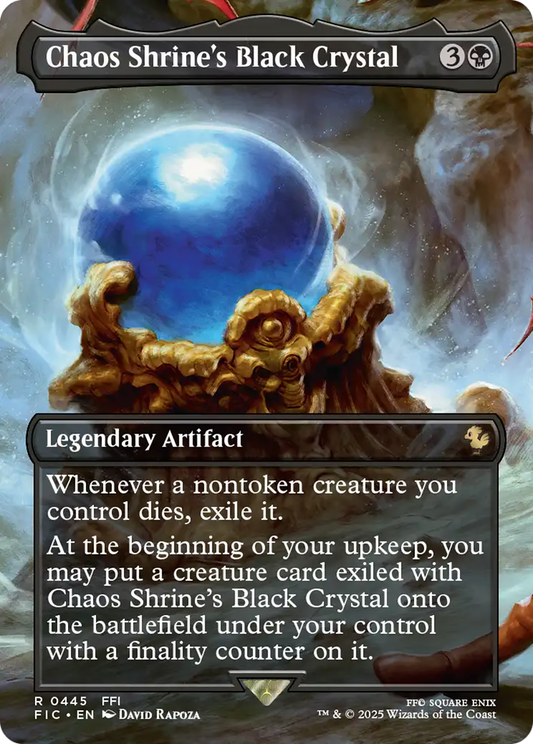 Chaos Shrine's Black Crystal (0445) (Borderless) - Foil fic