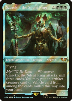 Szarekh, the Silent King (177) (Display Commander) (Thick Stock) - Surge Foil