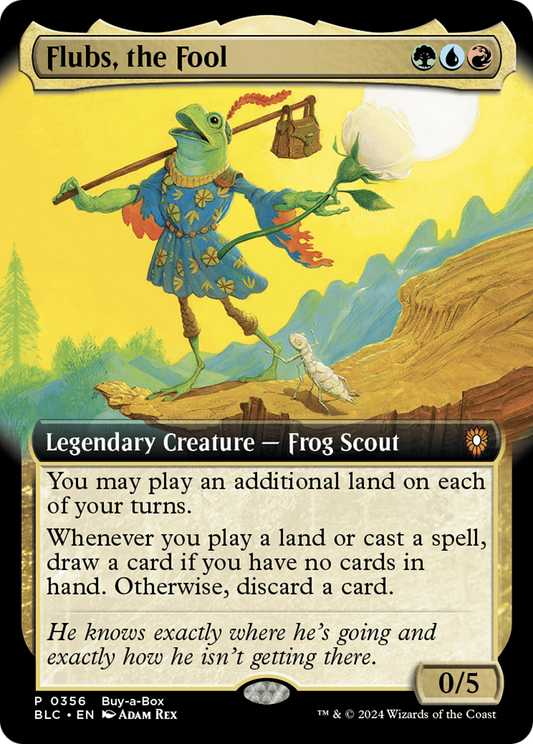 Flubs, the Fool (0356) (Buy-a-Box) (Extended Art) - Foil