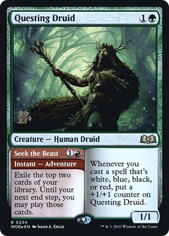 Questing Druid // Seek the Beast (0234) (Prerelease) - Foil