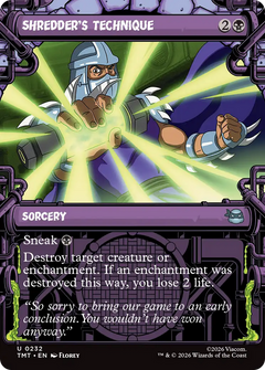 Shredder's Technique (0232) (Sewer Frame) (TMT) - Foil