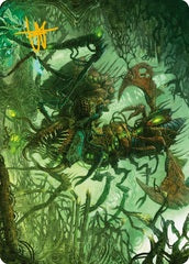 Skyscythe Engulfer (42/81) Art Card (AONE) - Gold-Stamped Signature