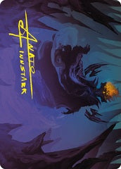 Sauron, the Necromancer (42/81) Art Card (ALTR) - Gold-Stamped Signature