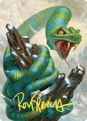 Ohran Frostfang (42/81) Art Card (ACMM) - Gold-Stamped Signature