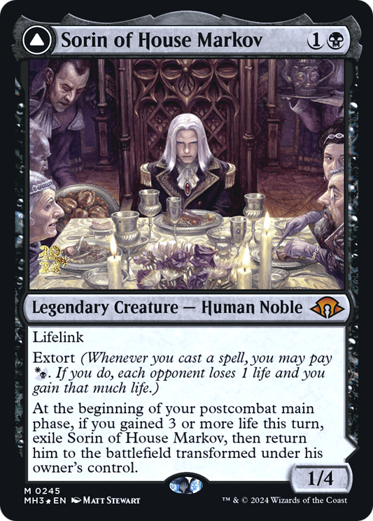 Sorin of House Markov // Sorin, Ravenous Neonate (0245) (Prerelease) (PMH3) - Foil