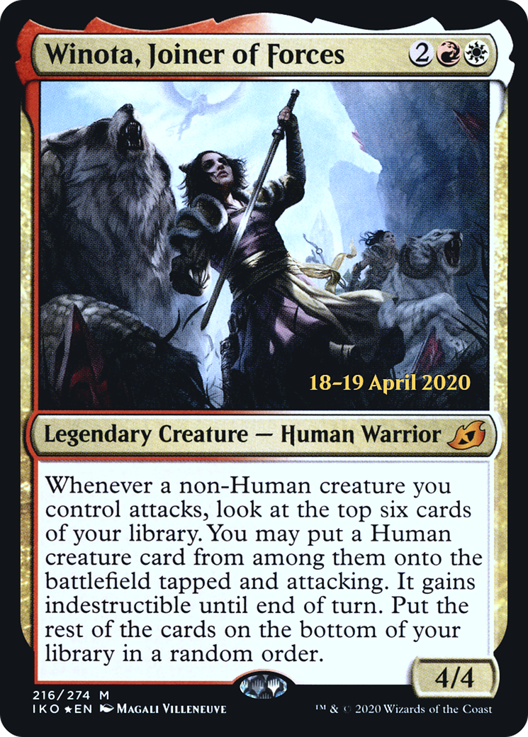 Winota, Joiner of Forces (216) (Prerelease) - Foil
