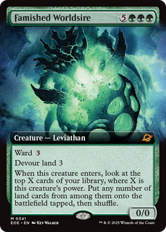 Famished Worldsire (0341) (Extended Art) - Foil