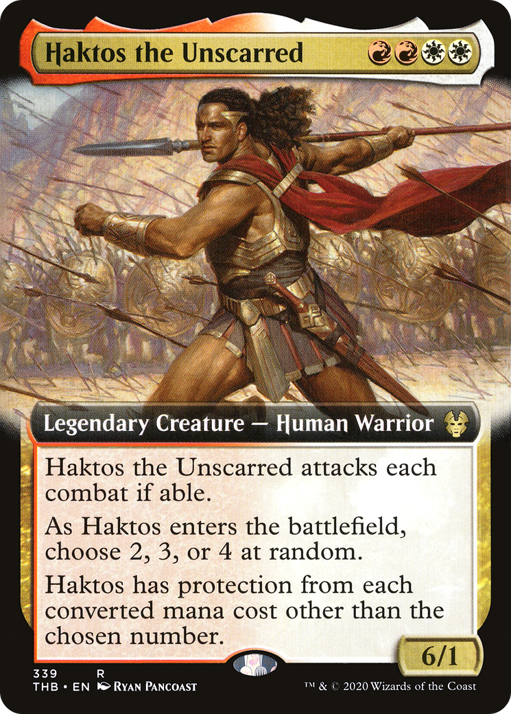 Haktos the Unscarred (339) (Extended Art) - Foil