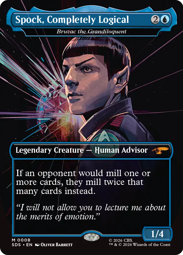 Spock, Completely Logical [Bruvac the Grandiloquent] (0008) (Borderless) (SDS) - Foil