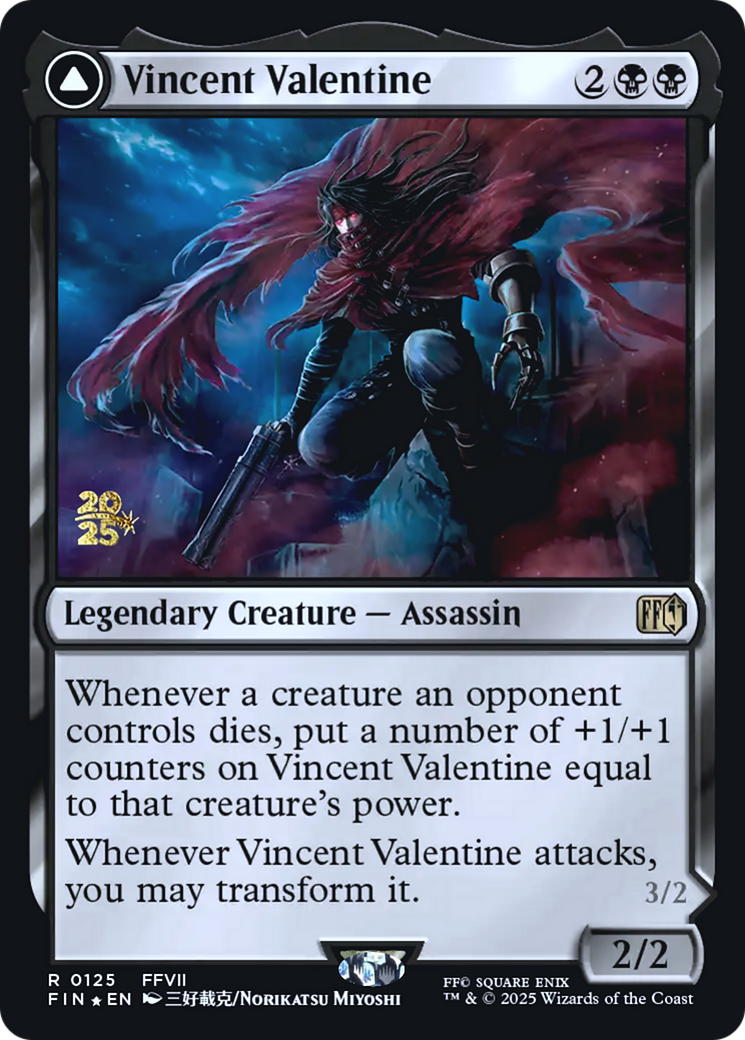 Vincent Valentine // Galian Beast (0125) (Prerelease) (PFIN) - Foil