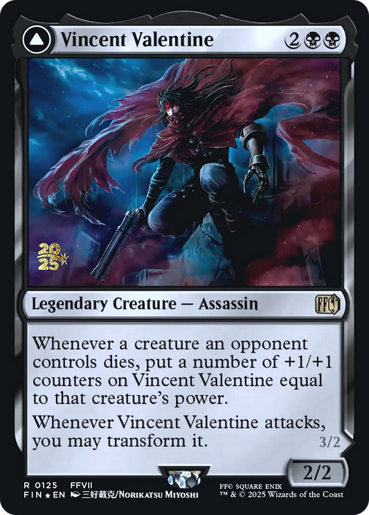 Vincent Valentine // Galian Beast (0125) (Prerelease) (PFIN) - Foil