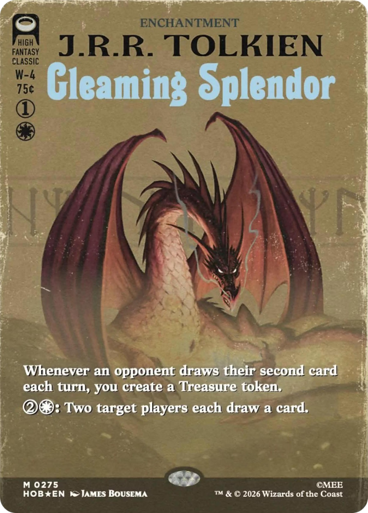 Gleaming Splendor (0275) (Borderless) (Dragon Hoard Frame) (HOB) - Surge Foil