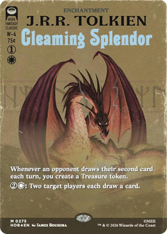 Gleaming Splendor (0275) (Borderless) (Dragon Hoard Frame) (HOB) - Surge Foil