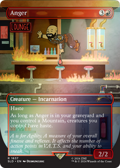 Anger (1637) (Borderless) - Rainbow Foil