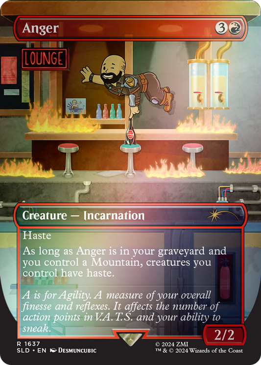 Anger (1637) (Borderless) - Rainbow Foil