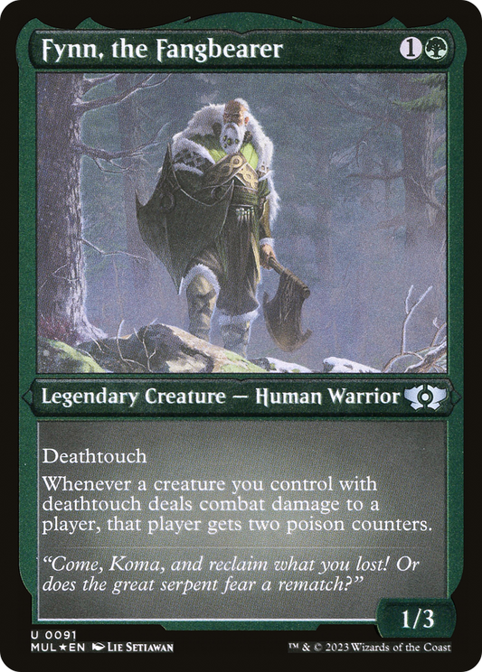 Fynn, the Fangbearer (0091) - Foil Etched
