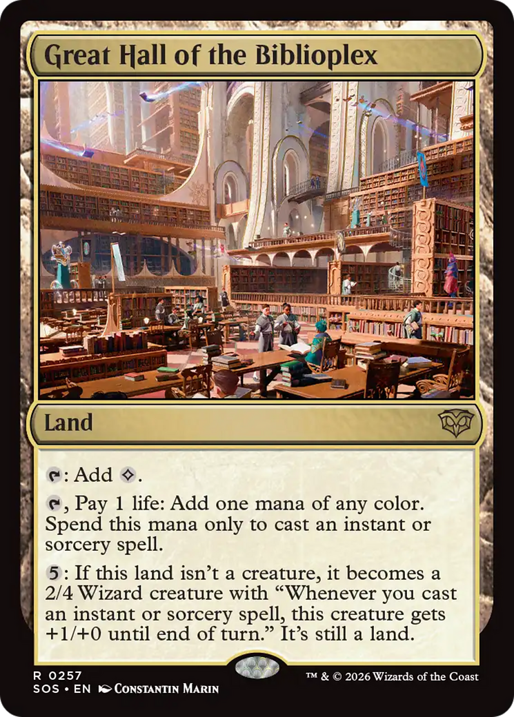 Great Hall of the Biblioplex (0257) (SOS) - Foil