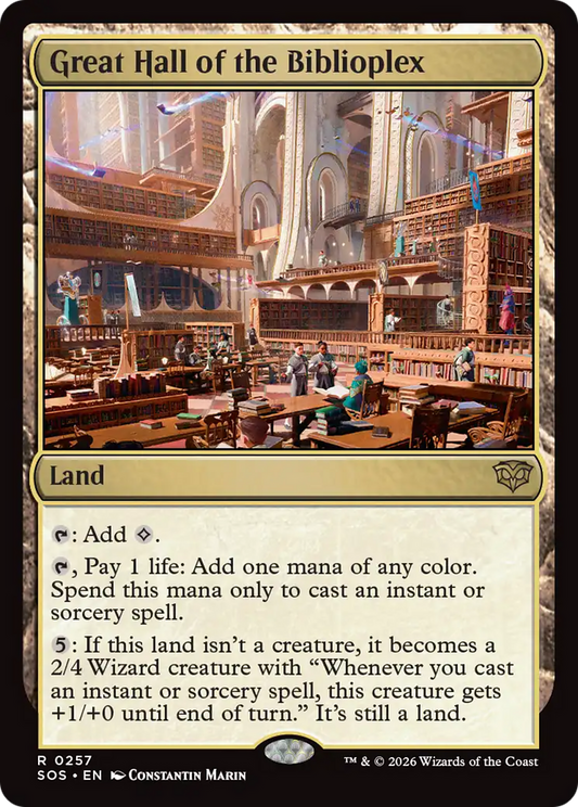 Great Hall of the Biblioplex (0257) (SOS) - Foil