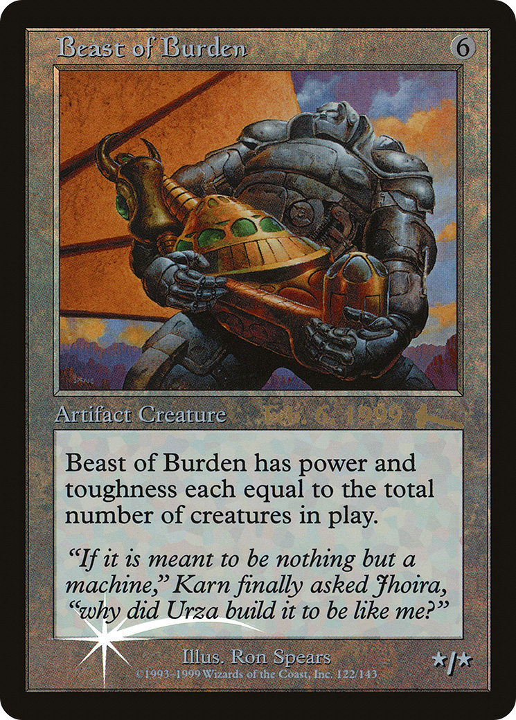 Beast of Burden (122) (Prerelease) - Foil