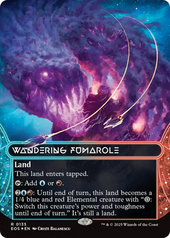 Wandering Fumarole (0135) (Borderless) - Galaxy Foil