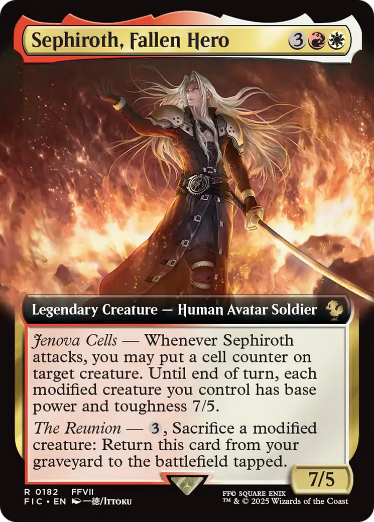 Sephiroth, Fallen Hero (0182) (Extended Art)