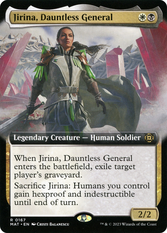 Jirina, Dauntless General (0167) (Extended Art) - Foil