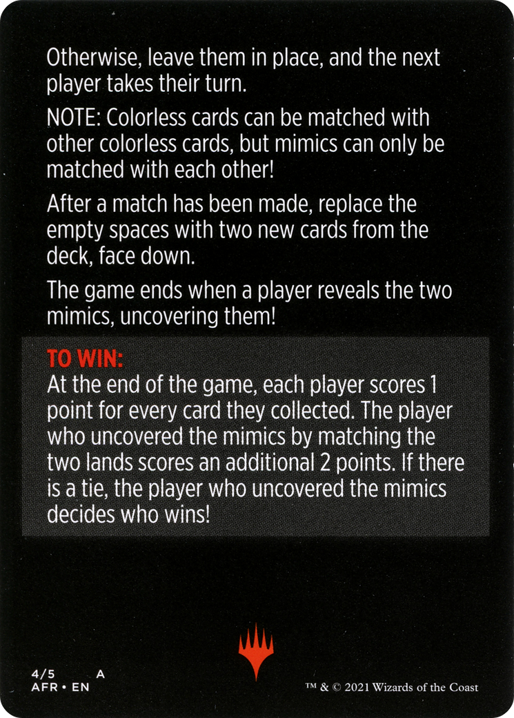 Magic Minigame: Mimic Match (MAFR)