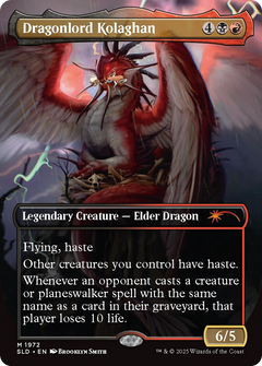 Dragonlord Kolaghan (1972) (Borderless) (Reversible) (SLD) - Foil