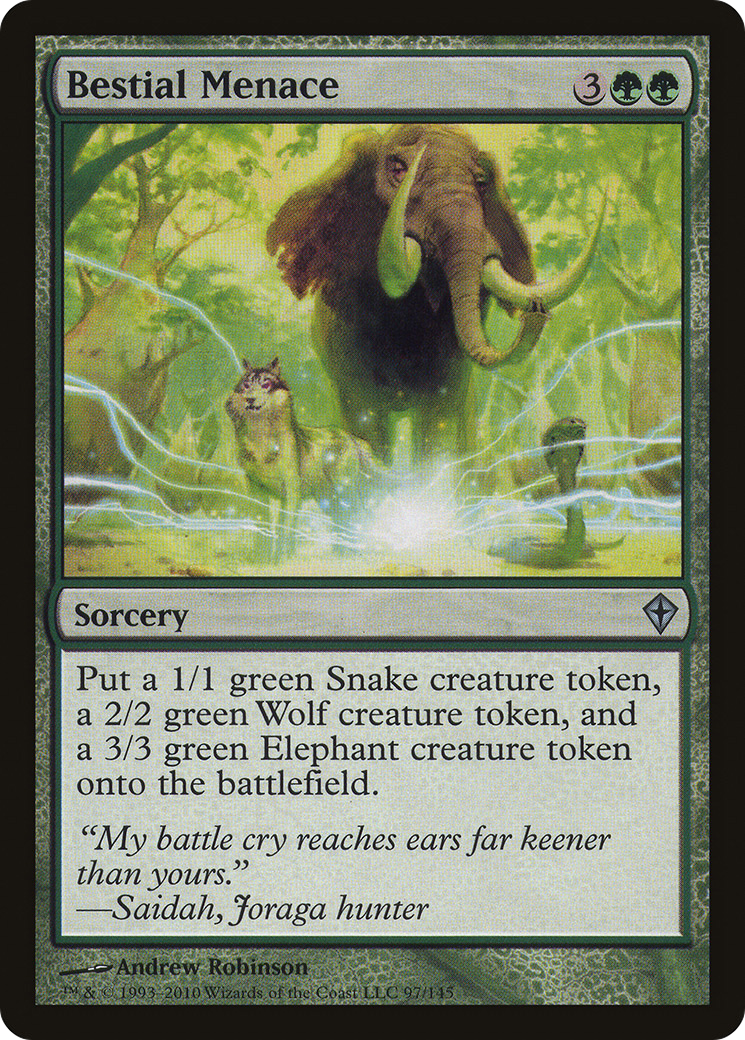 Bestial Menace - Foil