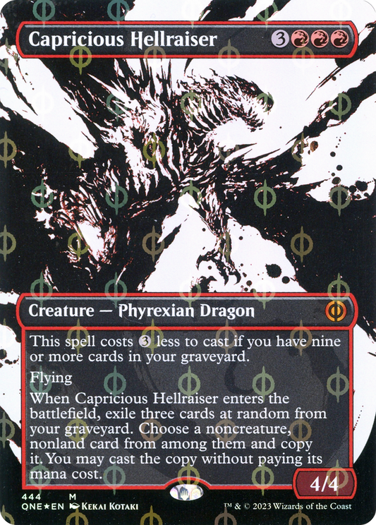 Capricious Hellraiser (444) (Borderless) (Showcase) - Compleat Foil