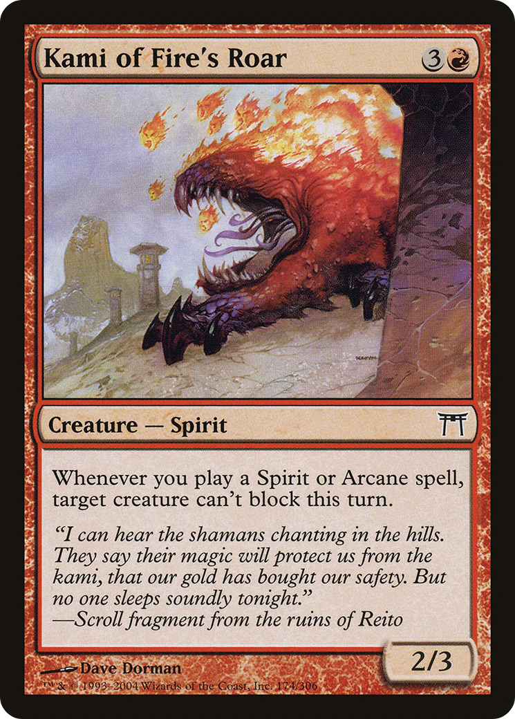 Kami of Fire's Roar - Foil