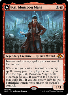 Ral, Monsoon Mage // Ral, Leyline Prodigy (MH3) - Foil
