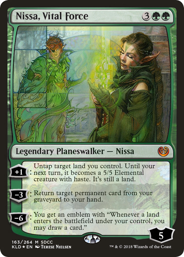 Nissa, Vital Force (163) (SDCC) - Foil
