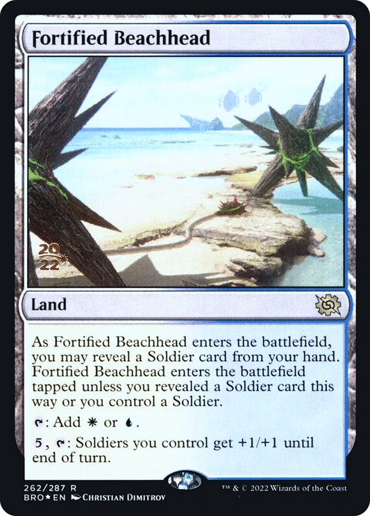 Fortified Beachhead (262) (Prerelease) - Foil