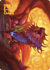 Niv-Mizzet, Guildpact (44/49) Art Card (AMKM) - Gold-Stamped Signature