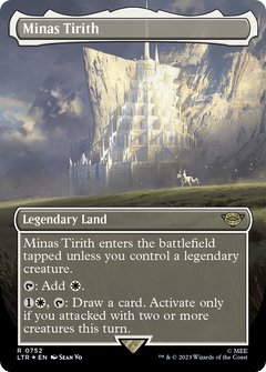 Minas Tirith (0752) (Borderless) - Surge Foil