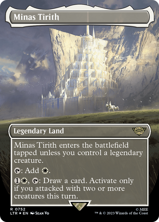 Minas Tirith (0752) (Borderless) - Surge Foil