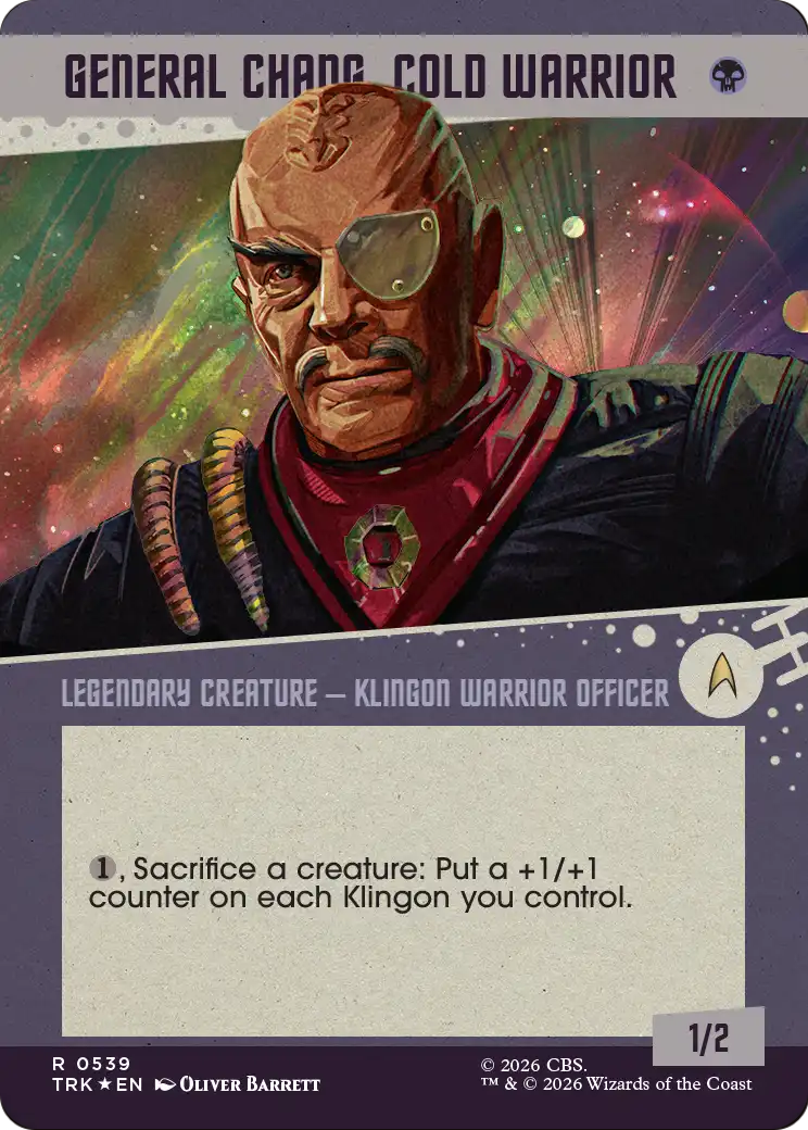 General Chang, Cold Warrior (0539) (Showcase) (TRK) - Surge Foil