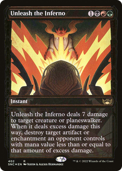Unleash the Inferno (402) (Showcase) - Gilded Foil