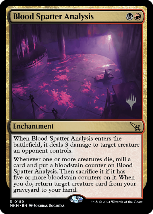 Blood Spatter Analysis (0189) (Promo Pack)