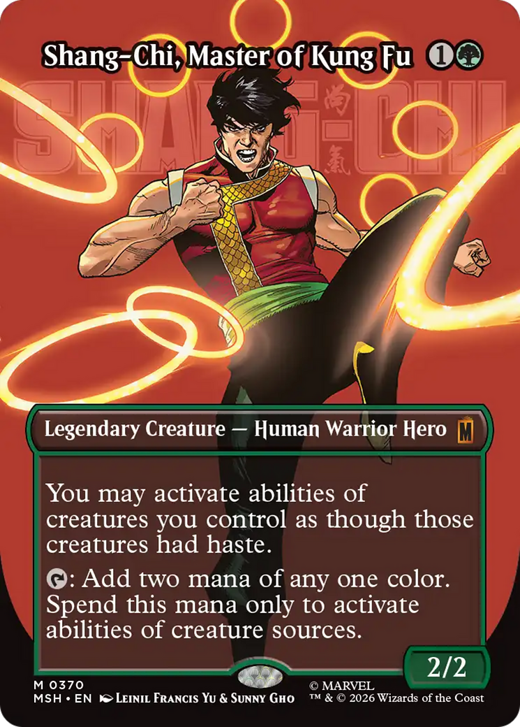 Shang-Chi, Master of Kung Fu (0370) (Borderless) (MSH) - Foil